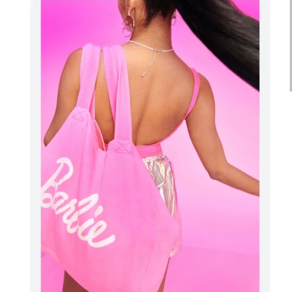 Neon Pink Barbie Tote Bag - Picture 8 of 13